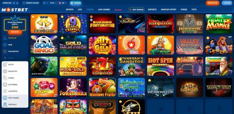 Обзор букмекерской конторы Mostbet